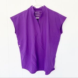 FIGS Scrubs Rafaela Scrub Top in Ultra Violet Purple - Women’s Size XS EUC